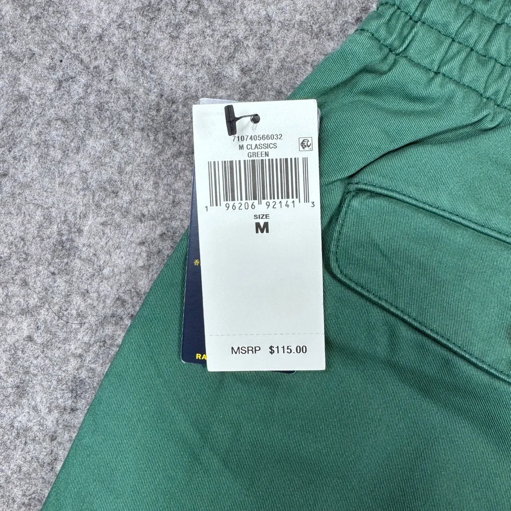 Polo Ralph Lauren Chino Pants Mens Md Green Classic Elastic Waist  MSRP $115 NEW